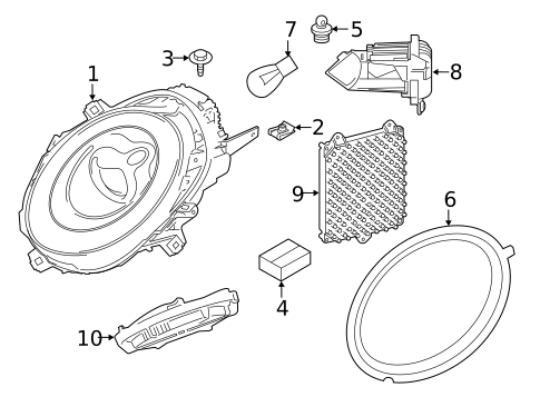 Bulbs - Chassis for 2015 Mini Cooper #4