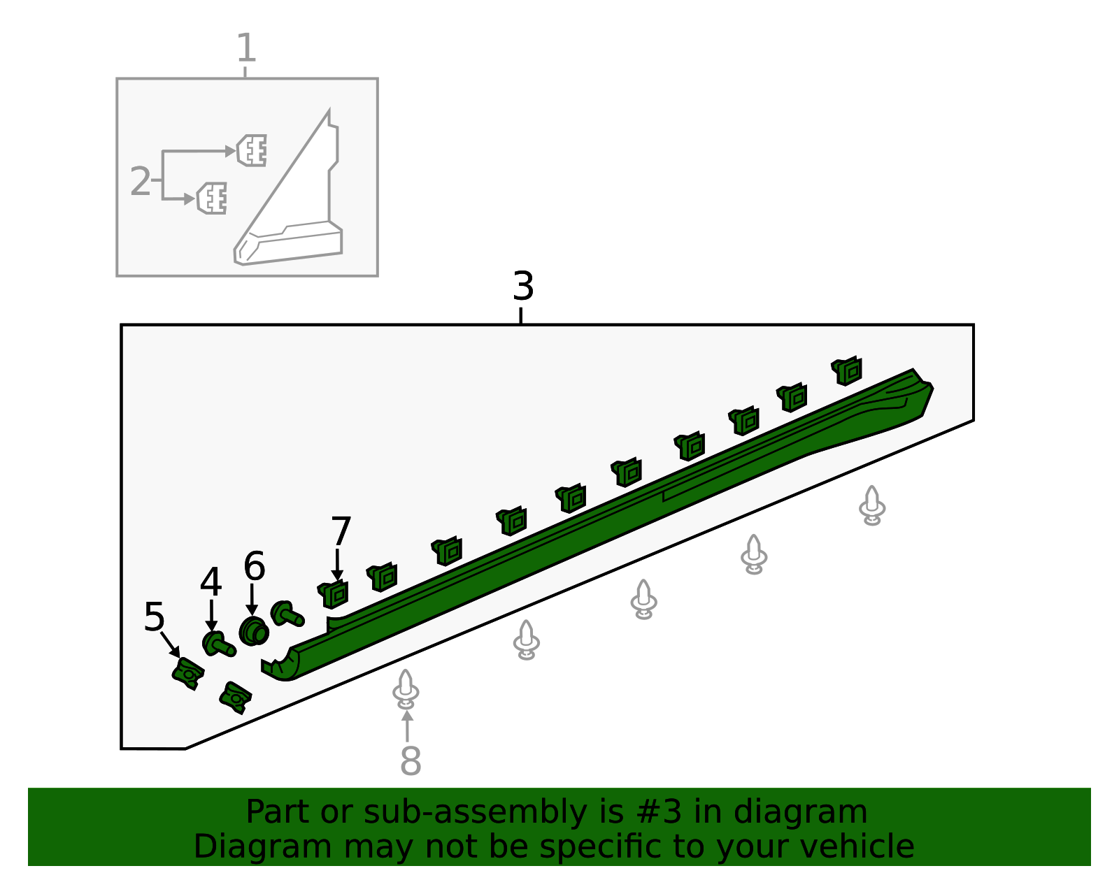 2018-2021 Honda Clarity Rocker Panel Guard 71800-TRW-A01ZB | OEM Parts ...