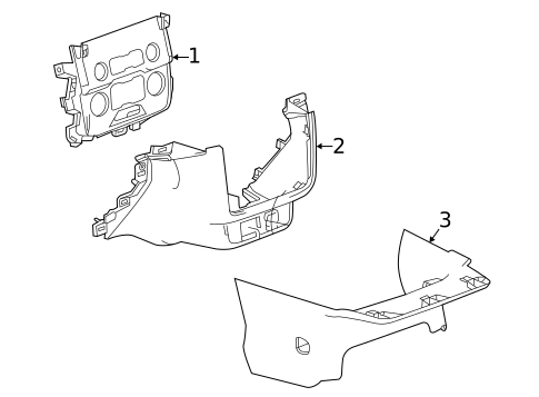 Instrument Panel Components for 2022 Chevrolet Tahoe #3