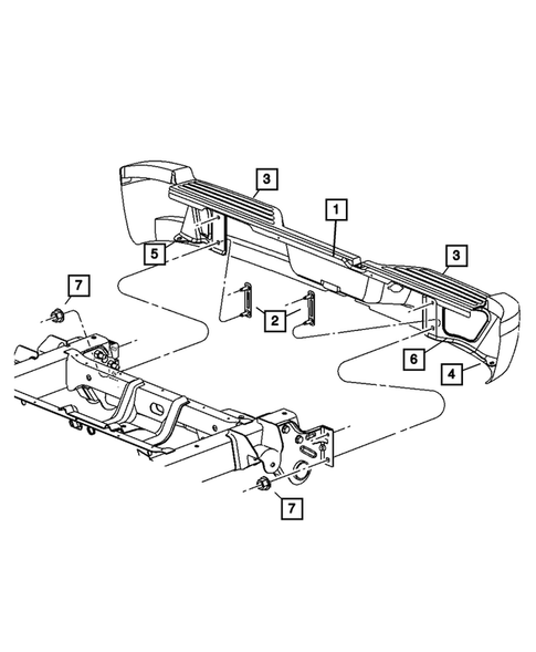 Rear Bumper and Fascia for 2010 Dodge Dakota #0