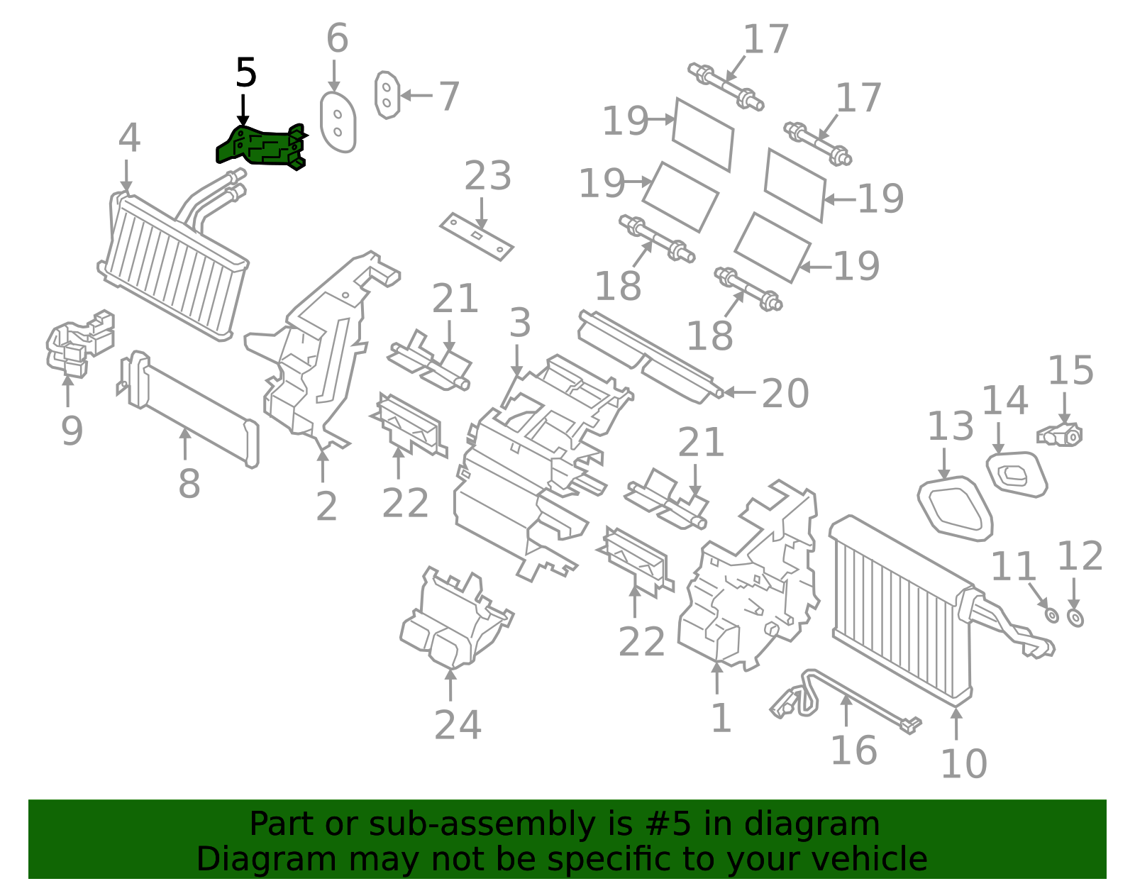 72182XC00A - 2019-2024 Subaru Ascent - Heater Core Clamp | Subaru Parts HQ