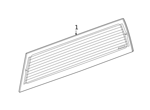 Glass & Hardware - Back for 2023 GMC Sierra 2500 HD #1
