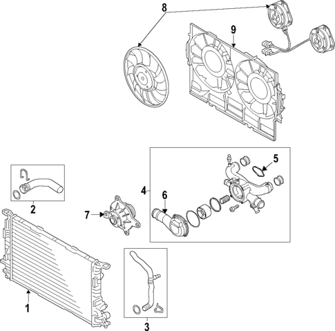 Water Pump for 2015 Audi A8 Quattro #1