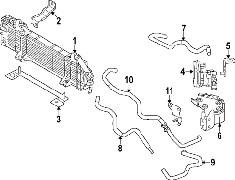 Trans Oil Cooler for 2025 Mitsubishi Outlander PHEV #0