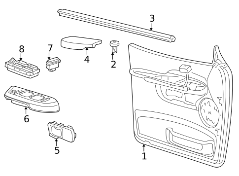 Rear Door for 2002 Ford Explorer Sport #0