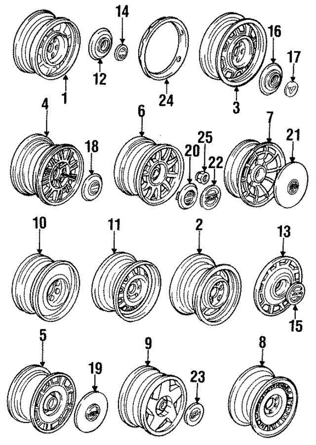 1273068 - : Wheel Nut for Volvo Image