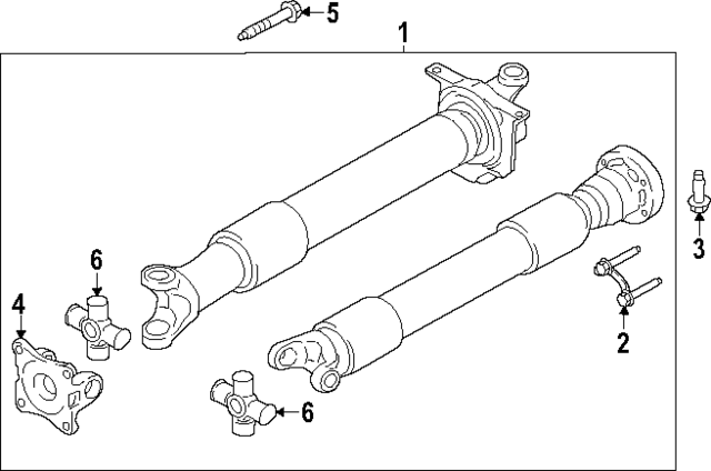 PR3Z4R602G - : Drive Shaft Assembly for Ford Image