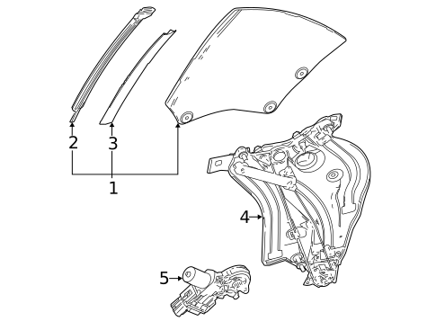 Glass & Hardware for 2022 Lexus LC500 #0