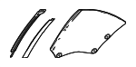 6271011171 - Body: Quarter Glass for Lexus: LC500 Image