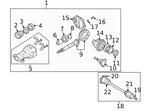 Axle & Differential for 2016 INFINITI QX70 #10