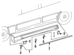 20169063401611 - Body: Rocker Molding for Mercedes-Benz Image