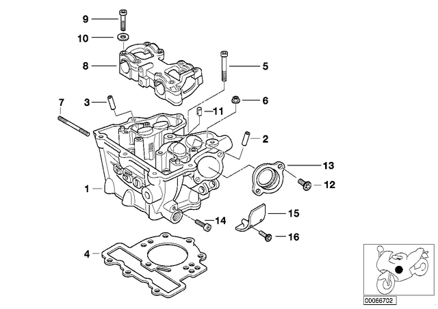 11127678889 - : Cylinder Head Gasket for BMW-Motorrad Image