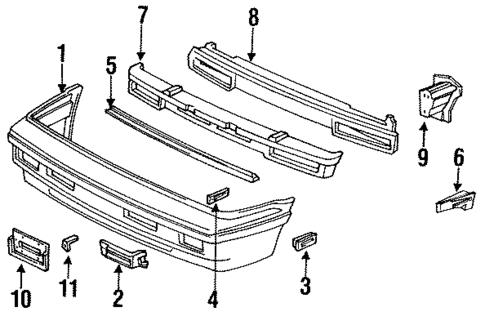 Bumper Assembly for 1990 Honda Prelude #0