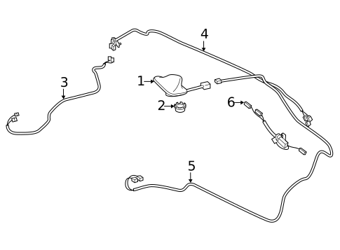 Antenna & Radio for 2017 Toyota Camry #1