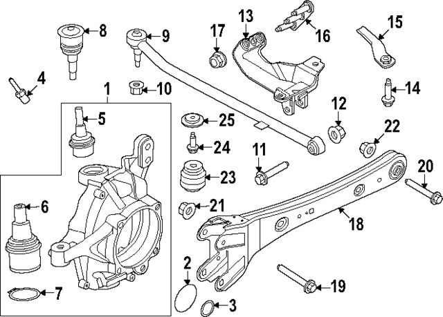 LC3Z3050A - Suspension: Ball Joint for Ford: F-450 Super Duty Image