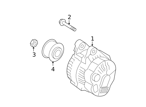Alternator for 2009 Hyundai Santa Fe #1
