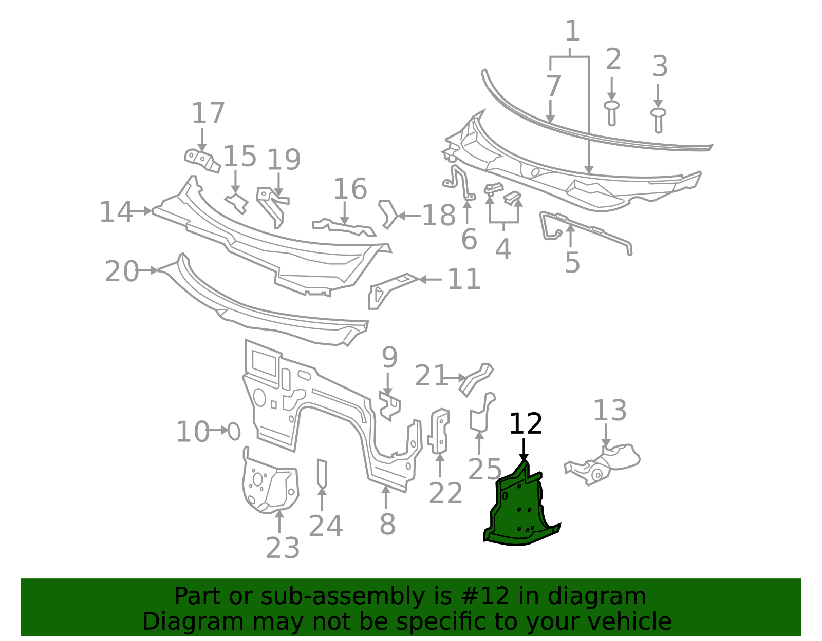 2006-2010 GM Side Panel 19207496 | QuirkParts