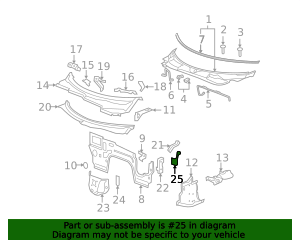 Clutch Master Cylinder Reservoir Bracket 15862564 | Shop Matick Buick GMC