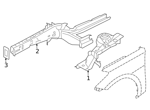 Structural Components & Rails for 2012 Hyundai Azera #0