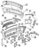5029921AB - Frames and Bumpers: Bumper Extension, Left, Upper for Mopar Image