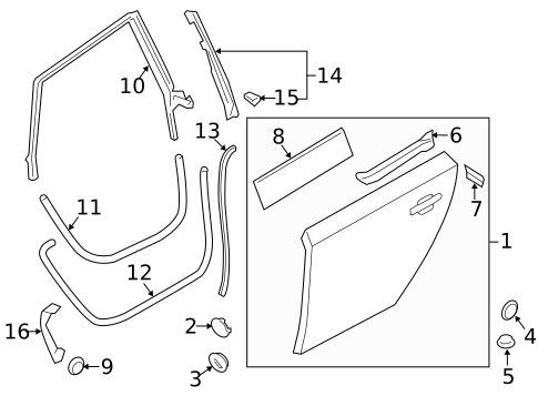 Door & Components for 2014 Audi RS7 #0