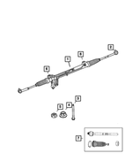 6510880AA - Steering: Hex Flange Head Screw for Dodge: Dakota | Jeep: Commander, Grand Cherokee | Ram: 1500, 1500 Classic, Dakota Image