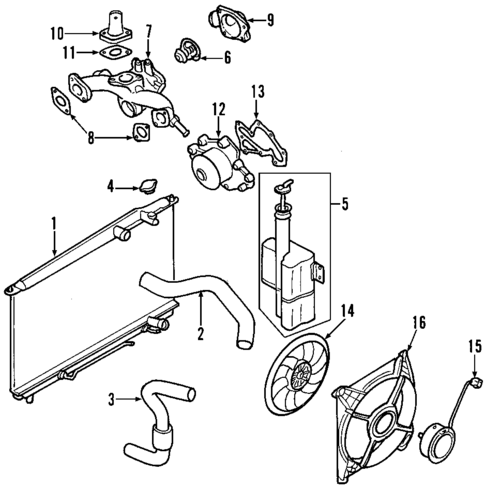 Cooling System for 2009 Hyundai Santa Fe #0