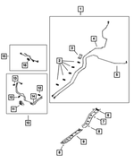 68299342AB - Fuel and Accelerator Pedal: Fuel Vapor Tube for Mopar Image