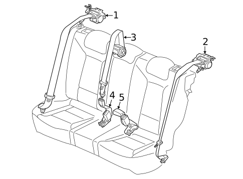 Seat Belt for 2020 Kia Stinger #0