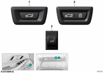 61315A64C24 - Vehicle Electrical System: Trunk Lid Lock Switch for BMW Image