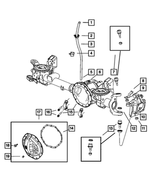 6032633AB - Front Suspension &amp; Drive: Vent Tube Clip for Dodge: Ram 1500, Ram 2500, Ram 3500 | Jeep: Commander, Grand Cherokee, Liberty, Wrangler Image