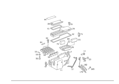 Fuse Cabinet, Fuse Box and Relay Unit for 1989 Mercedes-Benz 300E #3