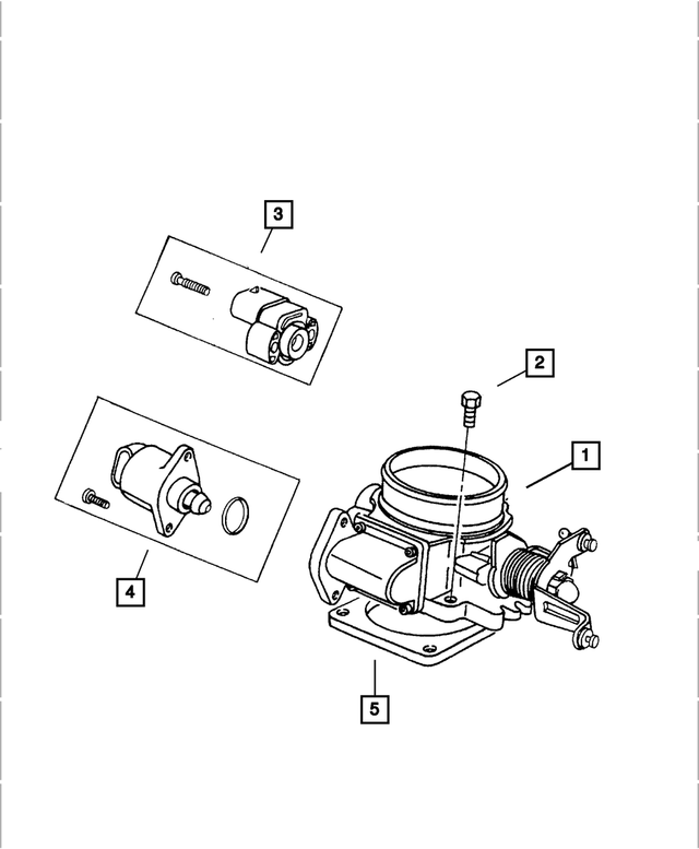 53013533AA - Fuel: Throttle Body To Intake Gasket for Mopar Image