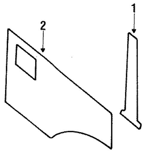 Interior Trim - Quarter Panels for 1986 Jeep Cherokee #2