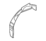 41147114848 - Body: Outer Wheelhouse for BMW: 525i, 525xi, 528i, 528i xDrive, 528xi, 530i, 530xi, 535i, 535i xDrive, 535xi, 545i, 550i, M5 Image