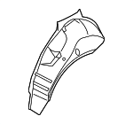 41147114847 - Body: Outer Wheelhouse for BMW: 525i, 525xi, 528i, 528i xDrive, 528xi, 530i, 530xi, 535i, 535i xDrive, 535xi, 545i, 550i, M5 Image