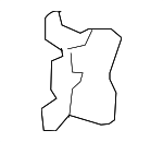 41247111254 - Body: Mount Bracket for BMW: 525i, 525xi, 528i, 528i xDrive, 528xi, 530i, 530xi, 535i, 535i xDrive, 535xi, 545i, 550i, M5 Image