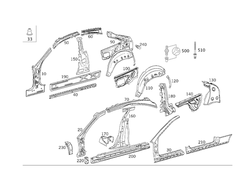 Side Panels for 2000 Mercedes-Benz C230 #0