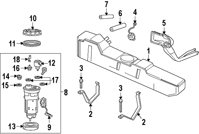 4897426AE - Air &amp; Fuel Delivery: Electric Fuel Pump for Mopar Image
