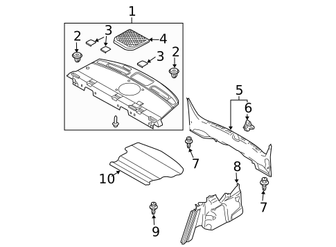 Interior Trim - Rear Body for 2007 Mazda 6 #0