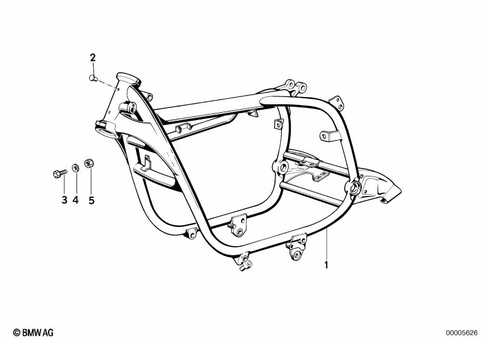Motorcycle Frame for 1996 BMW-Motorrad R 100 RT #1