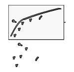 7400A054 - Body: Drip Molding for Mitsubishi: Outlander Image