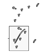 7400A055 - Body: Roof Drip Molding for Mitsubishi Image