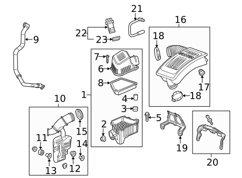 Filters for 2010 GMC Terrain #0