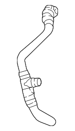 17128602619 - Cooling System: Upper Hose for BMW: 530e, 530e xDrive, 530i, 540i, 740e xDrive Image