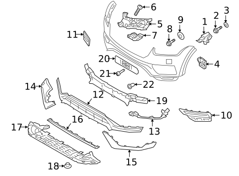 Bumper & Components - Front for 2023 Volvo XC90 #4