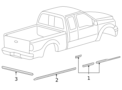 Stripe Tape for 2010 Ford F-250 Super Duty #2