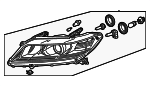 33100T3LA11 - : Headlight Assembly for Honda: Accord Image