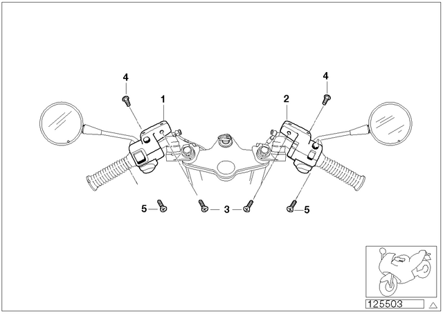 61317709719 - : Combin.Switch Lft Windshield/Cruise Center for BMW-Motorrad Image