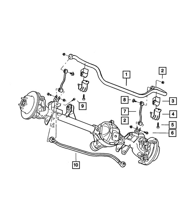 52088284AE - Front Suspension &amp; Drive: Front Sway Bar for Mopar Image
